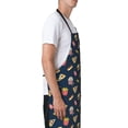 thumbnail image 3 of Pofeuu Fastfood Print Waterproof Apron with Pockets Adjustable Cooking Aprons Kitchen Bib for Baking Household Cleaning, 3 of 8