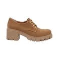 thumbnail image 1 of Zapato Mujer Kipon Vestir Oxford Tacón Ancho cafe 24.5, 1 of 6