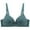 Green, variant on Summer Sports Bras for Women Solid Color Women's Daily Adjustable Underwear Gathered Thin Bra No Underwire 36-46