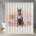 thumbnail image 2 of Happy Mother's Day Doberman Pinscher Love Dog Mom Heart Flower Shower Curtain Doberman Dog Lover Gifts Waterproof Bathroom Bathtub Curtain - 12004, 2 of 5