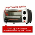 thumbnail image 5 of Brentwood Appliances TS-345B Stainless Steel 4 Slice Toaster Oven - Black, Silver, 5 of 5