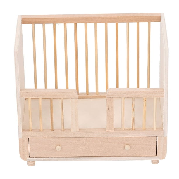 Juguete 1: 12, Cuna De Muñeca De Madera, Moisés, Cuna Simulada, Casa De Muñecas En Miniatura, Muebles, Cama Para Dormitorio