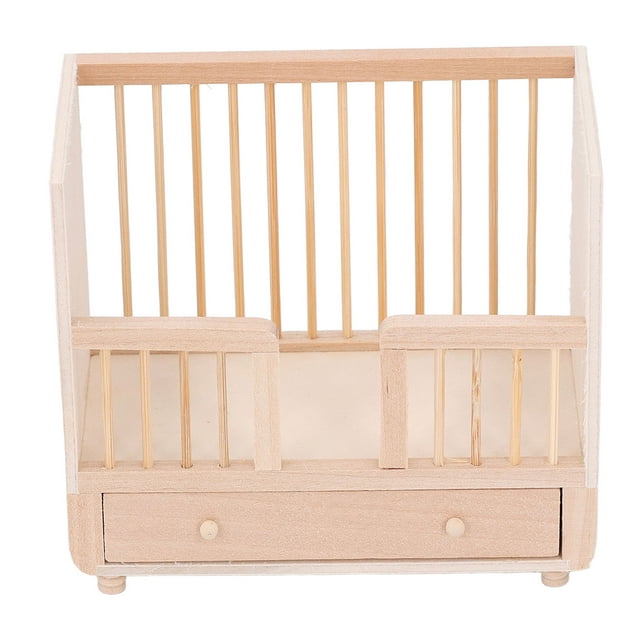 Juguete 1: 12, Cuna De Muñeca De Madera, Moisés, Cuna Simulada, Casa De Muñecas En Miniatura, Muebles, Cama Para Dormitorio