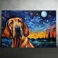 thumbnail image 2 of Bloodhound Dog Watercolor Starry Night Van Gogh Painting Kits, Painting Watercolor Canvas, Canvas Suitable for Room Decor Cafe Decor Or Gift for Friends, 2 of 4