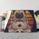 thumbnail image 1 of Balery Pug dog Yoga Manta de Franela con Dibujo, Lujo Ultra Suave y Cálido, Antipelusa y Resistente a las Arrugas para Cama, Sofá, Camping -40"x30", 1 of 6