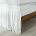 thumbnail image 4 of Lush Decor Vintage Eyelet Bed Skirt Single Twin/ Twin XL/ Full, Off White - Dust Ruffle - Wrap Around Bed Skirt - Coquette Decor, 4 of 8