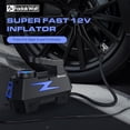 thumbnail image 4 of Compresor de Aire Portátil para Llantas de 12V con Medidor Digital de 150 PSI y Luz LED Ideal para Auto Moto Bicicleta y Pelotas, 4 of 7