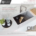 thumbnail image 6 of Stylish Rivo One-Handle Stainless Steel Pull Down Kitchen Faucet Height 14" K-148S, 6 of 14