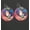 Red, variant on Dream, Love, Live Afro Earrings