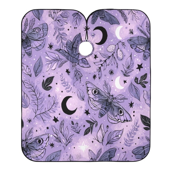 "Hair-Resistant" Barber Cape:Your Shield Against Stray Strands Lavender-colored Moths
