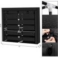 thumbnail image 3 of 9 Tier 9 Lattices Non Woven Fabric Shoe Rack,Free Standing Shoe Racks,Shoes Racks Organizer for Closet,Stackable Shoe Rack,with Side Pocket,for Doorway, Corridor, Balcony, Living Room (Grey), 3 of 7
