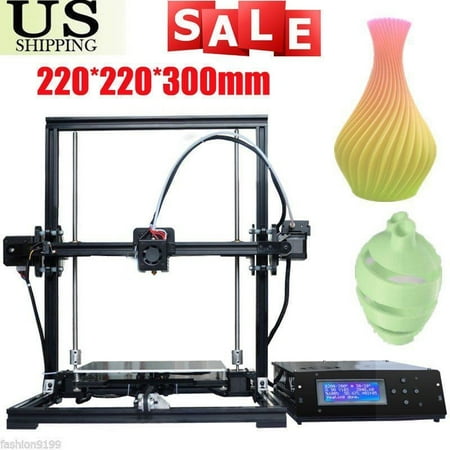 X3 High Precision 3D Printer New System 3D Printer Accessories With LCD Display Black US Plug