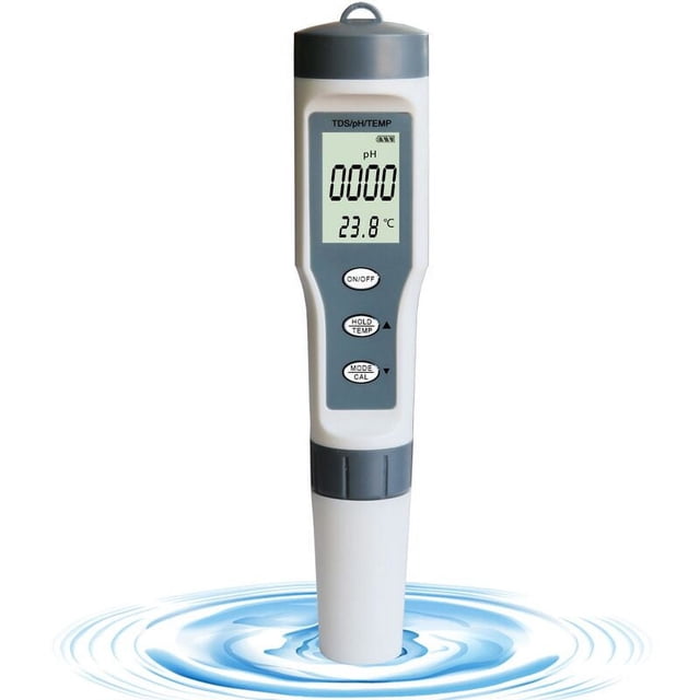 Comprobador digital de salinidad para sistemas hidropónicos, medición precisa con calibración automática, diseño portátil 4 en 1 para piscinas, acuarios y agua potable