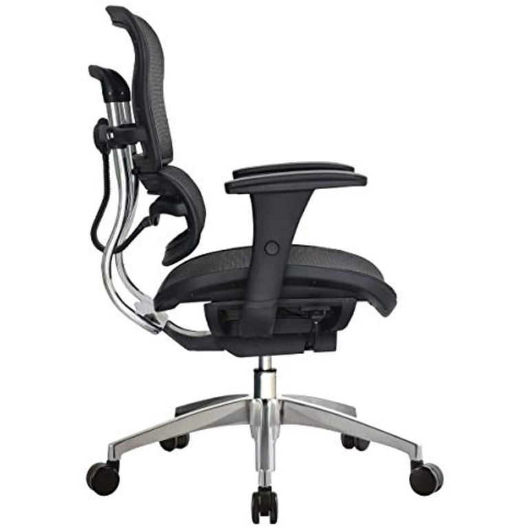 WorkPro 12000 Series Ergonomic Mesh Mid Back Chair Black Chrome