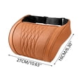 thumbnail image 2 of Car Headrest Neck Pillow, Ergonomic Cushion with Adjustable Straps Automotive Neck Support, Breathable Cloth Headrest Pillow for Cars, SUVs, Trucks, Office Chairs, 10.63 x 6.30 in, Orange, 1 Pack, 2 of 7
