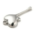 thumbnail image 4 of 304 Stainless Steel Pendants Melting Heart Charms Stainless Steel color 19.5x9x2.5mm Hole: 1.5mm, 4 of 4