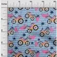 thumbnail image 2 of oneOone Cotton Poplin Twill Grayish Blue Fabric Tractor Sewing Fabric By The Yard Printed Diy Clothing Sewing Supplies 56 Inch Wide, 2 of 6