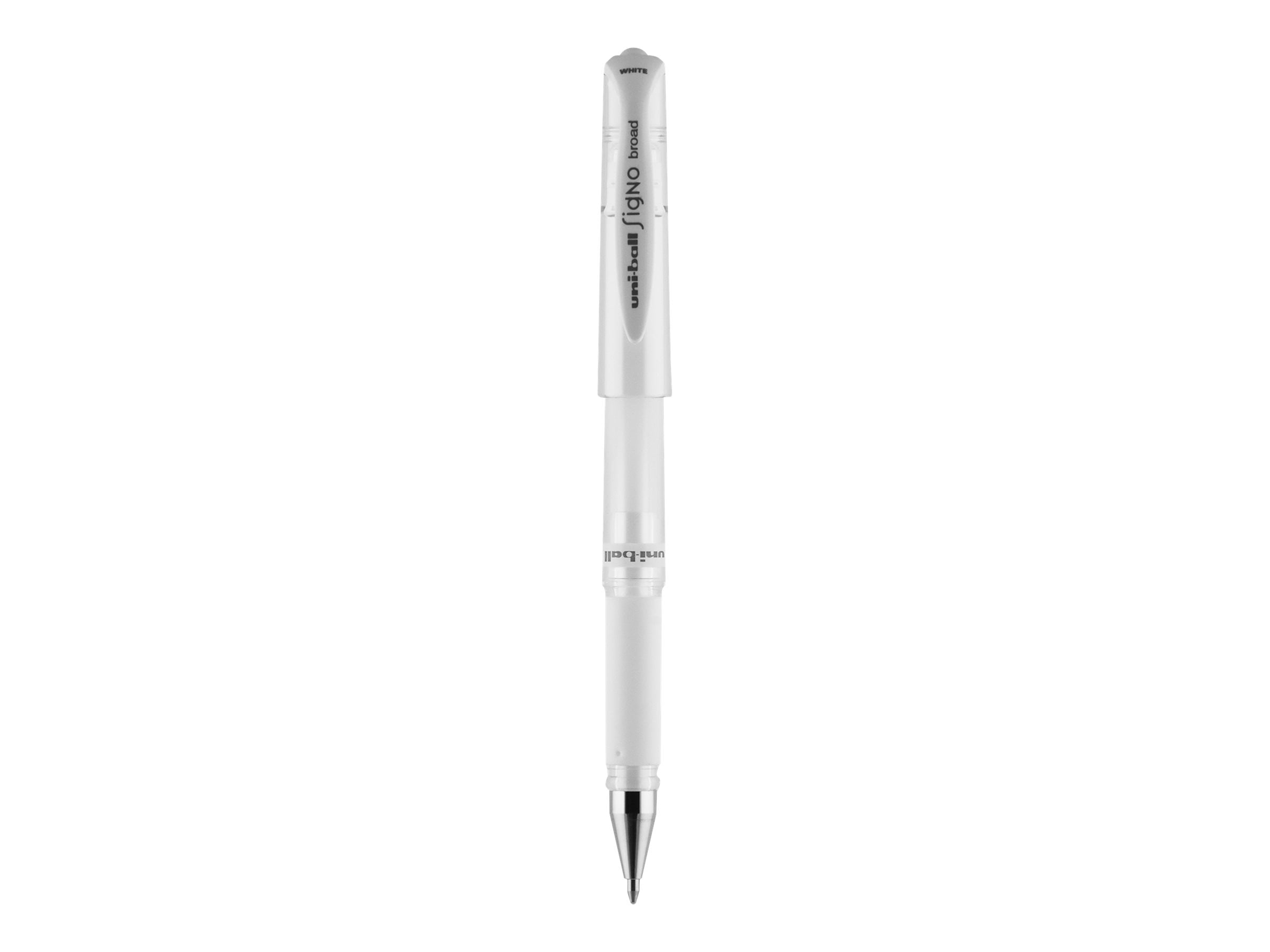 Uniball GEL IMPACT Rollerball pen permanent white gel ink 1