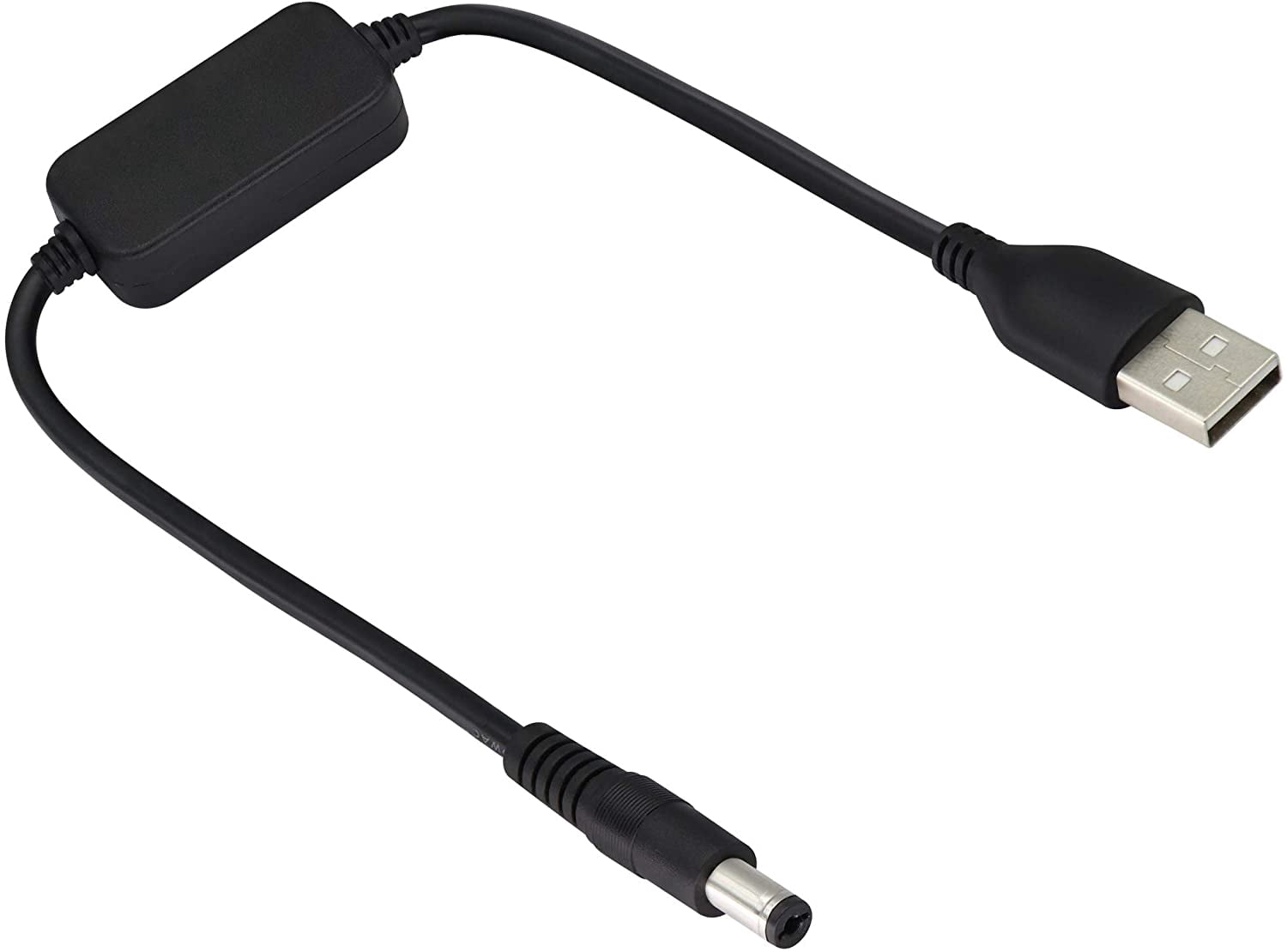 ZdyCGTime USB Auf 12V Boost-Kabel (0,3 M): DC5521 Stecker, Mit Schalter, Um 5V USB Auf 12V Zu Erhöhen – Für Router, Mini-Monitore, Lüfter & Mehr