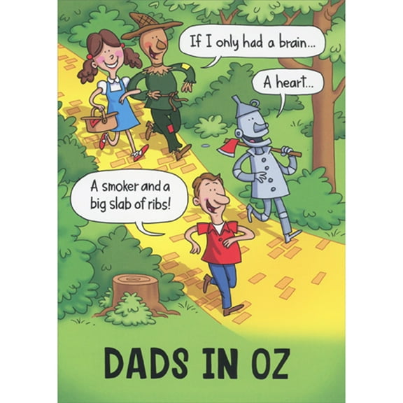 RSVP Dads in Oz: If I Only Had Funny / Humorous Father's Day Card