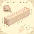 thumbnail image 2 of CCOCC Wood Book Binding Cradle with Awl Portable Bookbinding Punching Cradle Bookbinding Supplies for Diy Crafts Signatures, 2 of 10