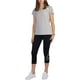 thumbnail image 2 of Camiseta básica Reebok Fitted Marled para mujer gris extragrande, 2 of 3
