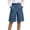 Blue-360427BB, variant on Womens Denim Shorts Wrap Front Short Jeans for Women Knee Length Wide Leg Bermuda Shorts for Women with Pockets Navy XL