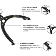 حامل دراجات Sariss Universal Bones Car Trunk لثلاث دراجات