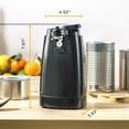 thumbnail image 2 of Electric Can Opener with Knife Sharpener, Detachable Cutting Lever, Cord Storage, Stainless Steel Blade, Black Kitchen Gadget, 2 of 6