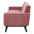 thumbnail image 4 of Sofa, Pink, Velvet, Modern Contemporary, Mid Century Living Hotel Lounge Cafe Lobby, 4 of 8