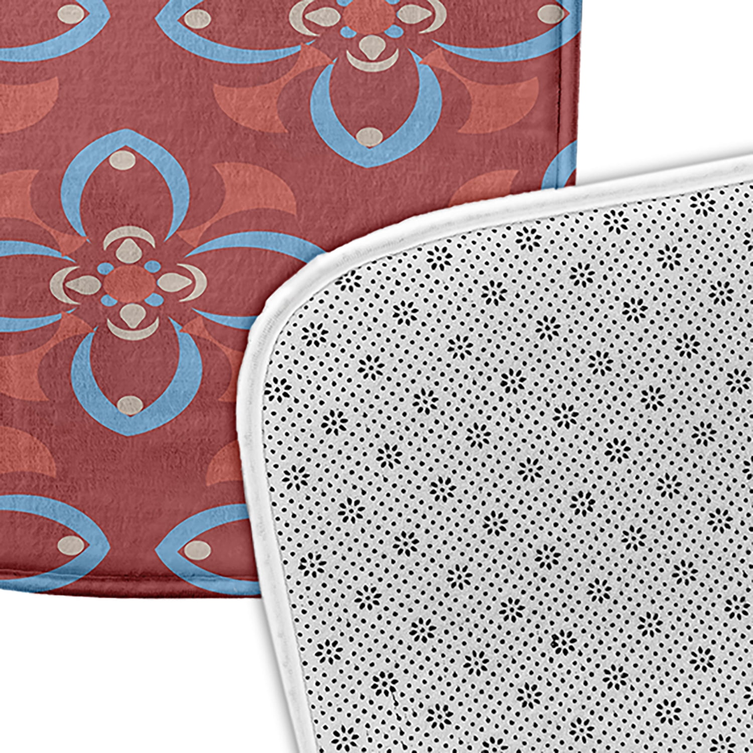 Simply Daisy Geometric Floral Pattern Pet Feeding Mat for Dogs and Cats