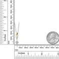 thumbnail image 6 of Gem Stone King 925 Silver and 10K Yellow Gold White Lab Grown Diamond Pendant Necklace for Women | 0.53 Cttw | Gemstone April Birthstone | Round 5MM | DEF Color | VVS-VS Clarity | With 18 inch Chain, 6 of 6