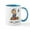 White/Blue Inside, variant on CafePress - I Love To Scrapbook! Lefty Mug - 11 oz Ceramic Mug - Novelty Coffee Tea Cup