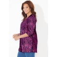 thumbnail image 4 of Catherines Women's Plus Size Easy Fit 3/4-Sleeve Scoopneck Tunic, 4 of 6