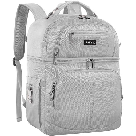 Mochila Cooler Aislada Impermeable y Antiderrames SINVICKO Gris