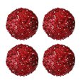 thumbnail image 2 of Dserhfy 4 Pcs Christmas Ball Ornaments Glitter Sequin Shatterproof Foam Balls Decoration with Faux Pearl for Xmas Wedding Party Holiday Decor, 2 of 8