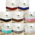 thumbnail image 2 of Solid Color Elastic Bed Skirt Wrinkle Free Dust Ruffle for Twin Queen King US Size, 2 of 6