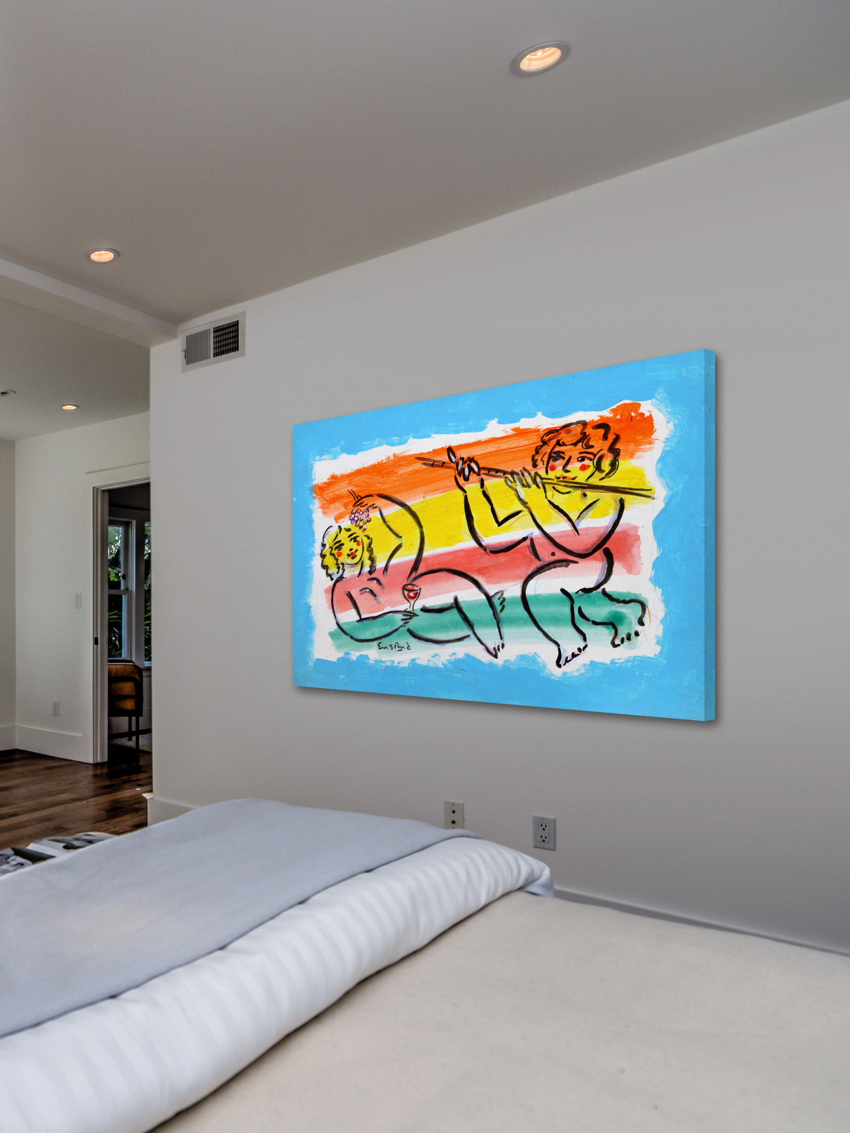 "Adonis and Venus" Painting Print on Wrapped Canvas
