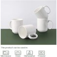 DOWAN 20 Oz Coffee Mugs with Large Handle, Ceramic Large White Mugs