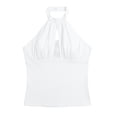 thumbnail image 4 of SwiftWear Women's Halter Neck Crop Tank Top Y2K Style Cut Out Lace Insert Sleeveless Trendy Going Out Casual Summer Tops, 4 of 6