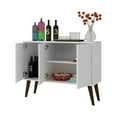 thumbnail image 4 of Bromma 35.43" Buffet Stand with 3 Shelves and 3 Doors in White, 4 of 7
