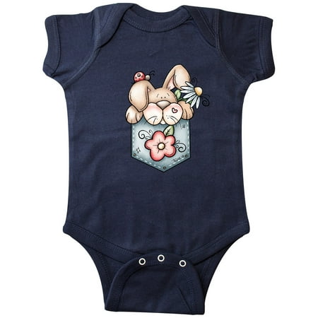 

Inktastic Jean Pocket Bunny Rabbit Gift Baby Boy Bodysuit