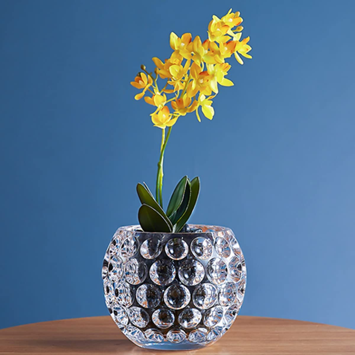 Unbreakable Round Vase Small Wide Bowl Vase, Globe Flower Vase