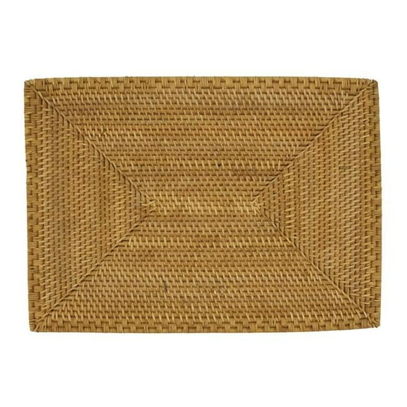 Saro Lifestyle Woven Rattan Placemat (Set of 4)