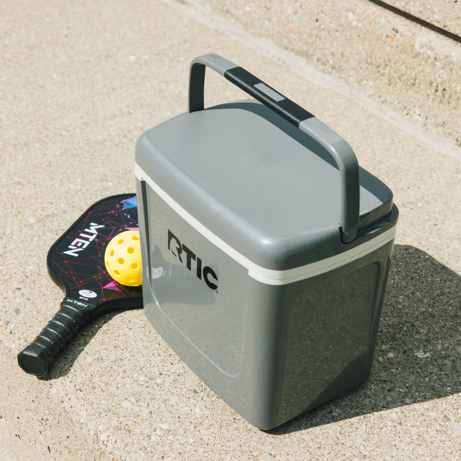 RTIC 8 QT Hard-Sided Personal Cooler, Fits 12 Cans, Road Trip, Grey