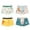 Yellow, variant on Utlike 4 Pack Boys Underwear Kids Children Underpants Cute Cartoon Striped Print Stretch Cotton Boxer Briefs Cooling Trunks Comfort Panties Set Size 3 Months-5 Months