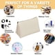 thumbnail image 4 of Bolsa de cosméticos para mujer, bolsa organizadora de maquillaje, bolsa de maquillaje para bolso, resistente al agua, regalo para niñas, 23 x 16 x 11 cm, color blanco roto, 4 of 5