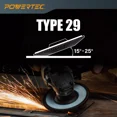 thumbnail image 4 of FABLE- Powertec 4-1/2" Zirconia Flap Discs For Angle Grinder 40 Grit, 10 Pack (11101), 4 of 5