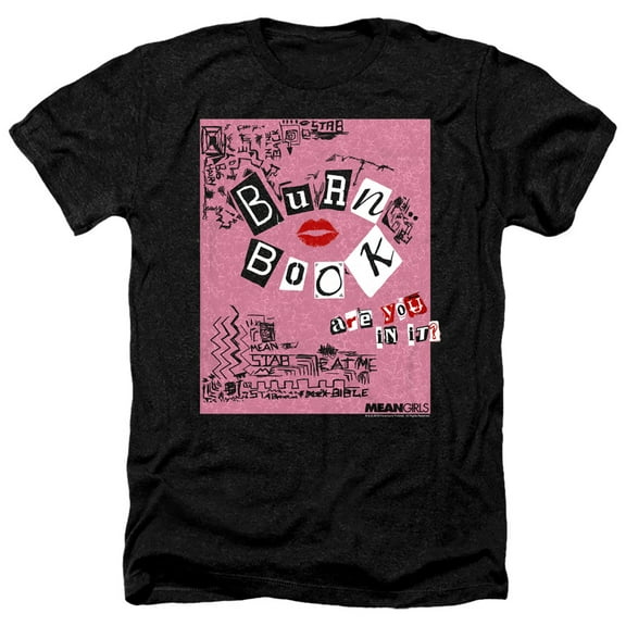 Mean Girls - Burn Book - Heather Short Sleeve Shirt - XXX-Large