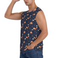 thumbnail image 3 of Fotbe Cartoon Fox Men's Camiseta sin Mangas Estampada para Hombres, Playera Casual para Gimnasio, Entrenamiento, Playa-Small, 3 of 7